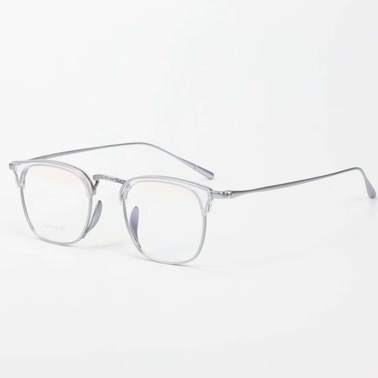 

Ultralight Pure Titanium Square Eyeglass Frame – Unisex, High-End Design