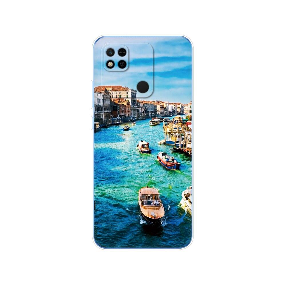 For Redmi 10A Case Back Cover For Xiaomi Redmi 10A Phone Case Redmi10A Bag Tpu Soft Silicon Protective Bumper Etui Funda Coque