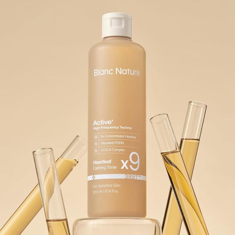 [Blanc Nature] 9x Concentrated Heartleaf Calming Toner 300ml