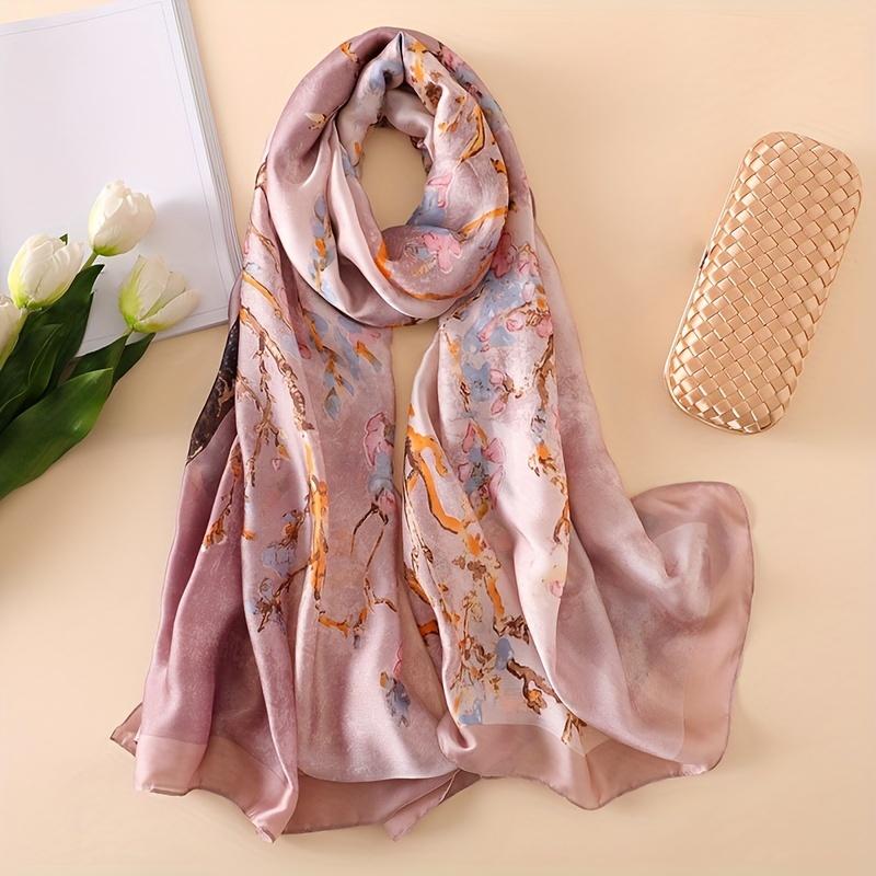Luxury Silk Scarf Women Animal Print Muffler Shawls Wraps Scarves Hijab Bufanda Foulard Female Bandana 180*90Cm