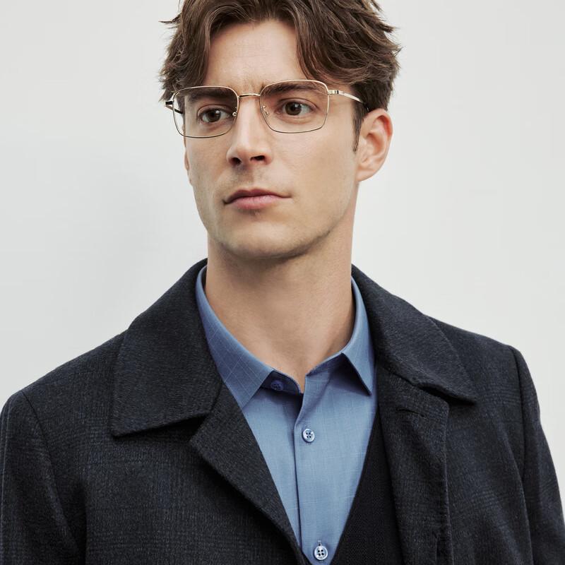 

EMZ Men s Plaid Wool Blend Coat with Detachable Cashmere Liner XL