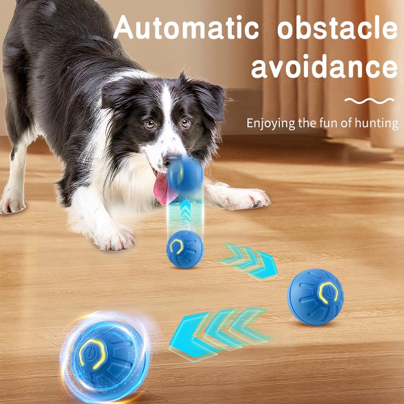 Smart Dog Toy Ball Automatic Rolling Ball Electronic Interactive Pet Toy Cat Balls Training USB for Puppy Birthday Gift Kitten Product