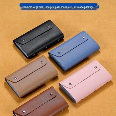Universal Loose-Leaf Storage Book: Clear Insert Pockets for Banknotes, Coins, and Cards - Large Capacity, Portable, Multiple Colors