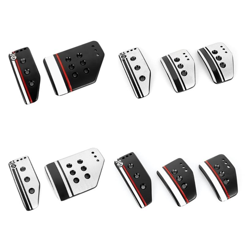 Car Foot Rest Accelerator Footboard Throttle Brake Treadle Pedals for Manual/Automatic Transmission, Easy Installation