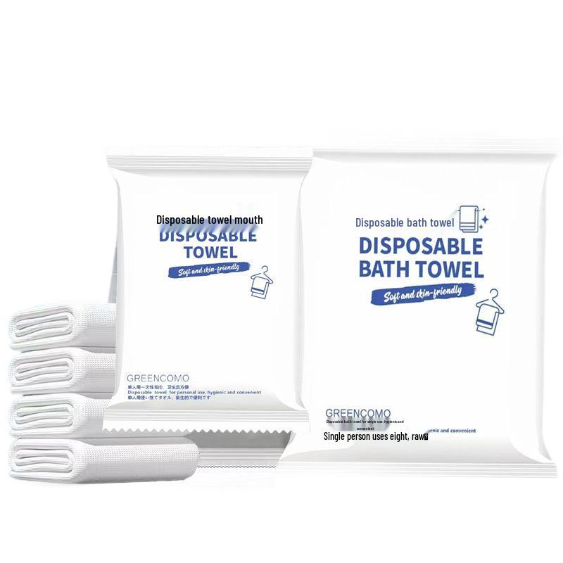 Individually Packaged Large Disposable Bath Towel for Hotel, B&B, Salon - Thick, Portable, Wet/Dry Use
