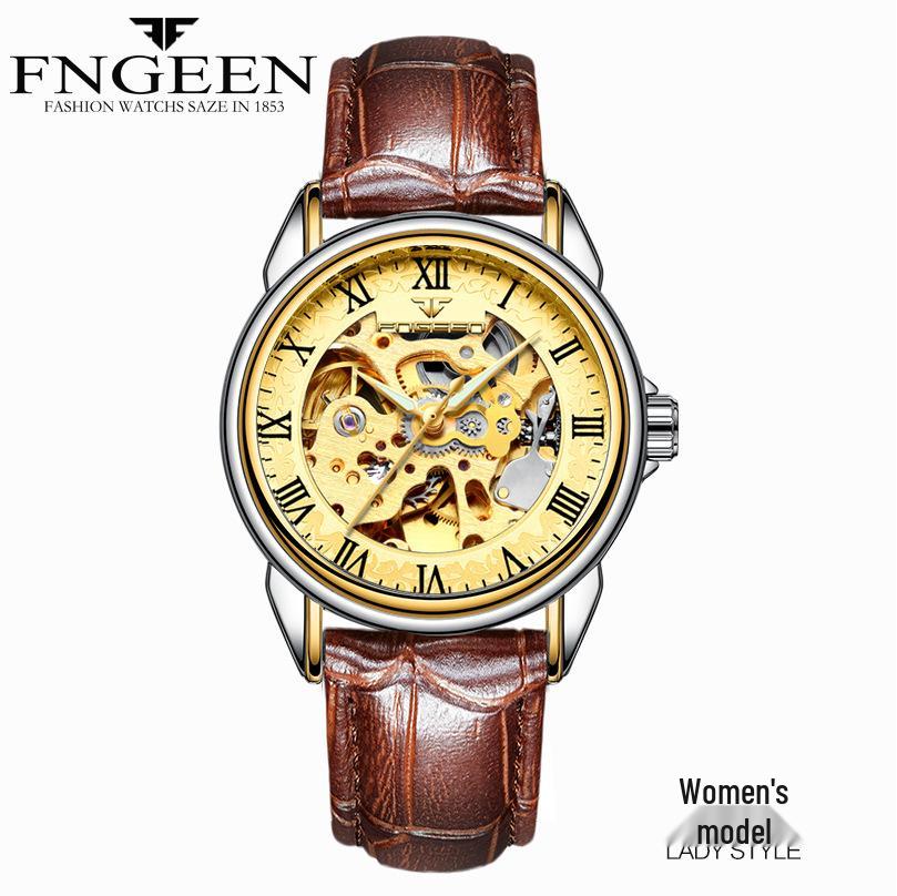 Fen Zun Men's Waterproof Fashion Automatic Skeleton Watch