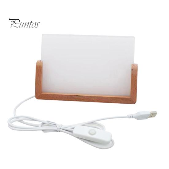 

Сублимационная акриловая фоторамка со светодиодной подсветкой Термопресс DIY деревянная подставка Светодиодная подсветка фоторамка Домашний декор 6inch B