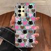 Case For Samsung Galaxy  A56 S24 S25 Plus Ultra A15 A25 A55 A35 A16 A26 A36 Phone Cover Gradient Color Cat Leopard Print Bumper