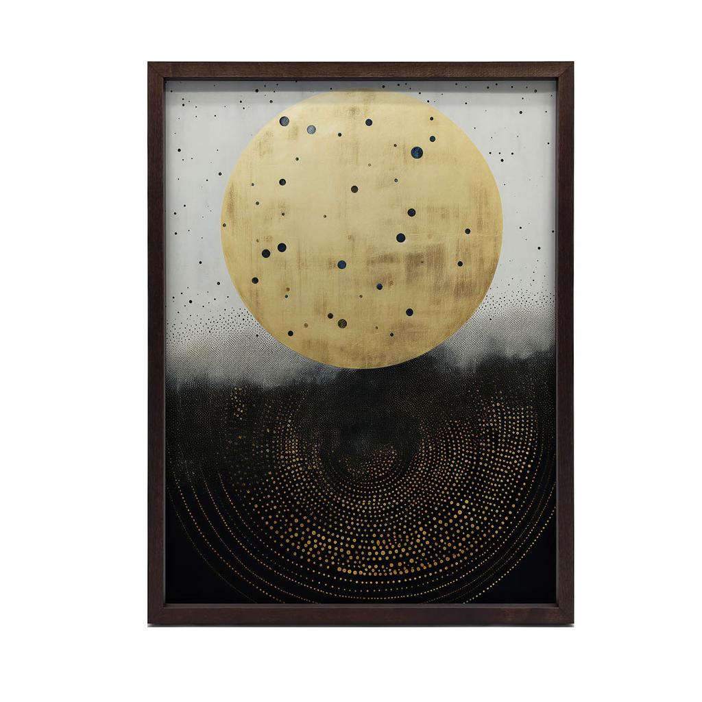 Złoty Kosmiczny Krąg Złoty Kosmiczny Krąg, 50X70 Cm, Bez Ramy, Papier Matowy 230 Gsm