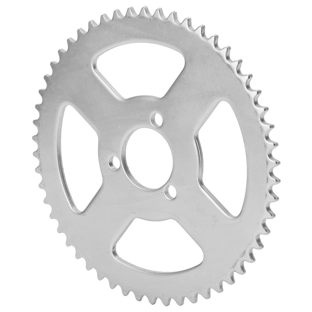 T8F 54T Reťazové koleso 29mm 3-otvorové Biela oceľová kľuka pre Mini motocykel, ATV, Kart 4749cc