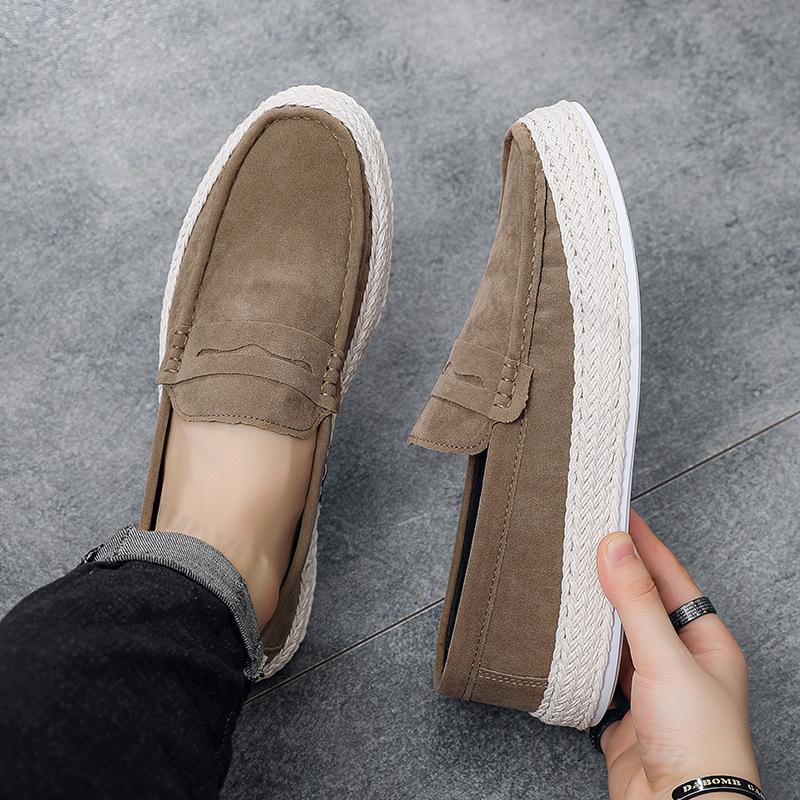 Fashion Men's Loafers 2025 Casual Shoes Four Season New Breathable Male Comfort Outdoor Walking Shoes Fashion Student Flat Shoes