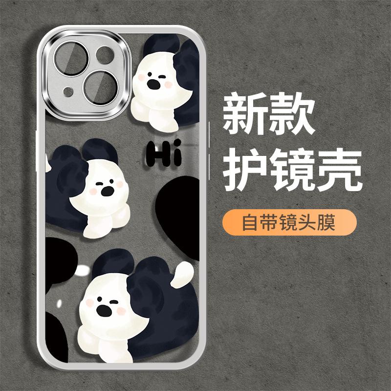 Applicable to Apple 11/11 mobile phone case iphone11pro max transparent 11promax couple male cartoon puppy