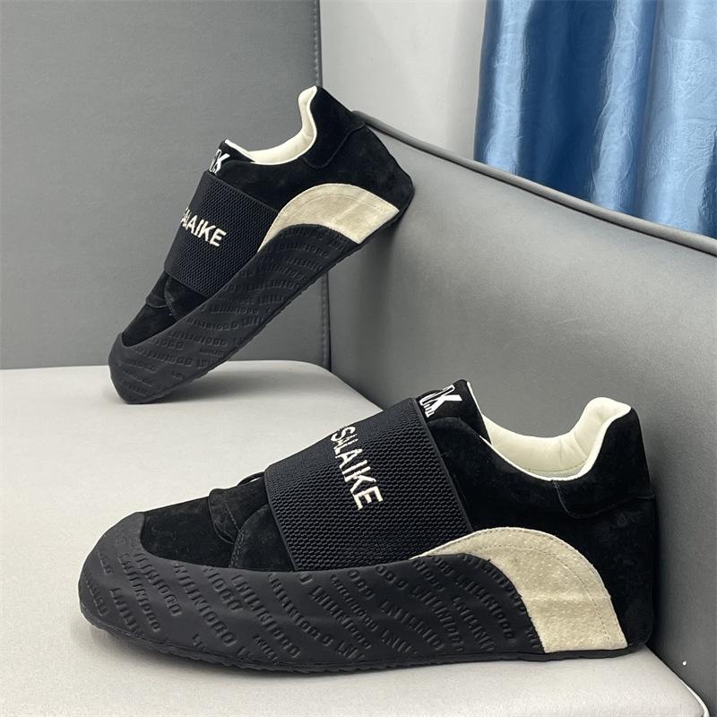 New lazy soft-soled shoes leather sports and leisure board shoes xs 38
