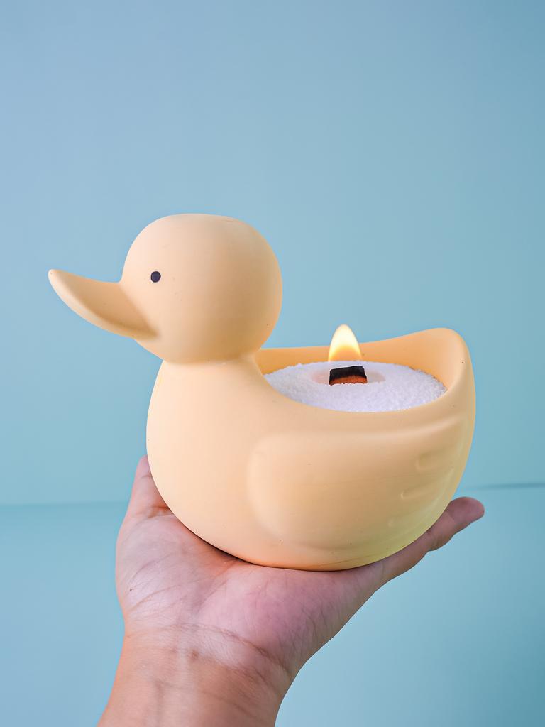 3D Duck Candle Holder Silicone Mold Cartoon Animal Shape Flowerpot Gypsum Making Tool Ducklings Handmade Soap Gifts Home Decor