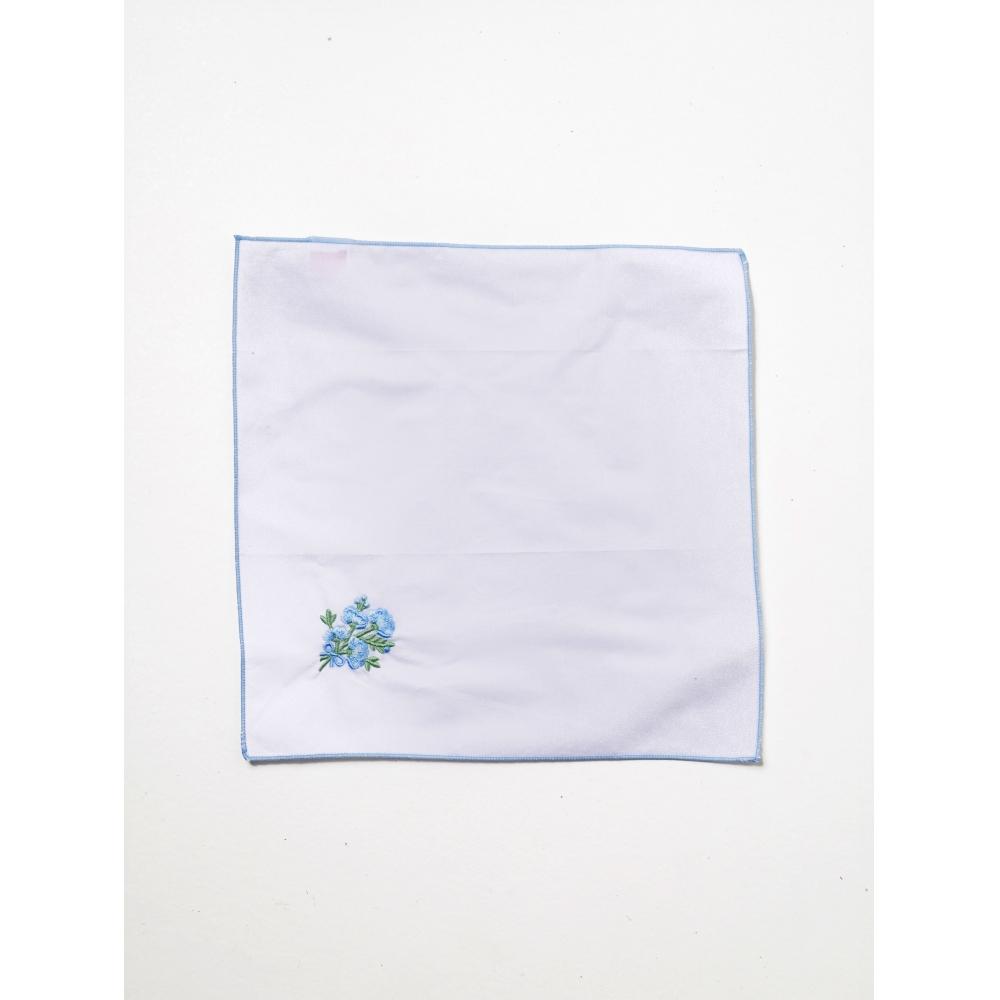 Daiso Broderi Lommetørkle Blå