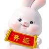 Statue Bunny Figures Decoration Sculptures for Living Room Office Lantern Festival Housewarming