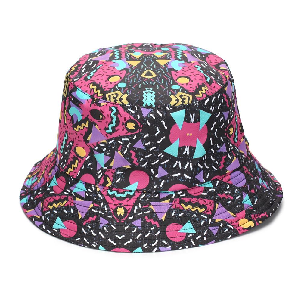 Duck Print Vintage Doublesided Fisherman Hat With Sun Protection For Outdoors