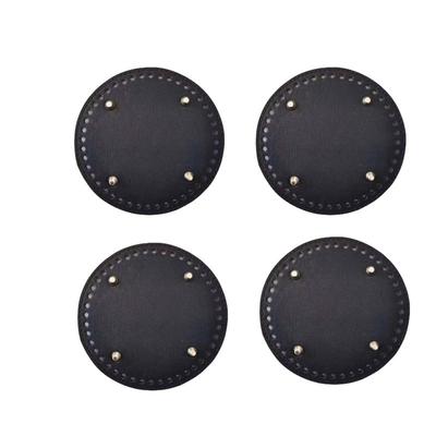 4Pcs/Set DIY Hand-Woven Bag Bottom 15cm Round Pu Leather Base Plate Bag Hardware Accessories