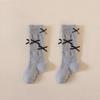 Korean Style Long Girls Socks Solid Color Grils Stocking Soft Pile-up Socks  1-5 Year
