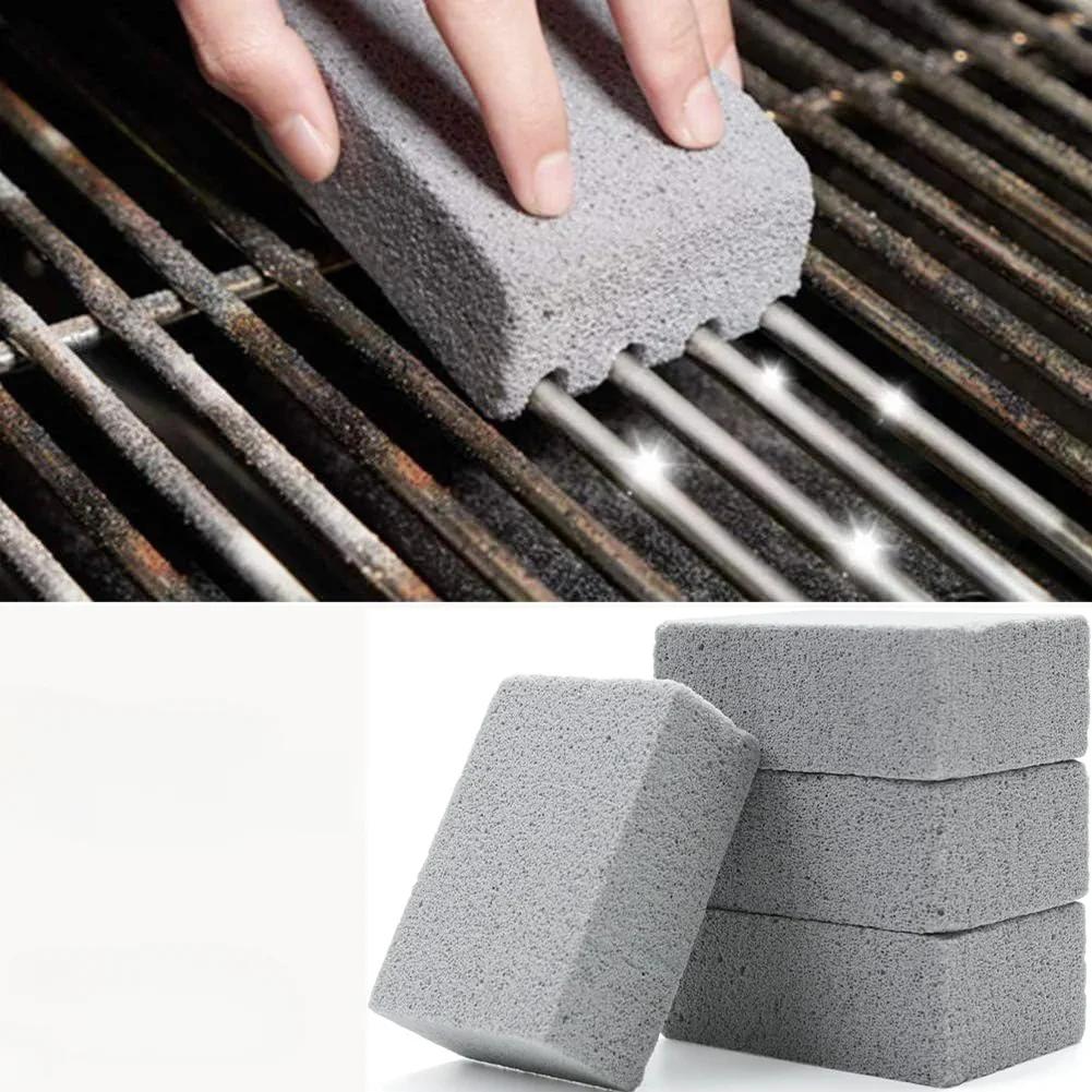 BBQ Grill Cleaning Bricks BBQ Heat Resistant Cleaning Pumice Brush Powerful Stain Remover Cleaning Tools BBQ Tools