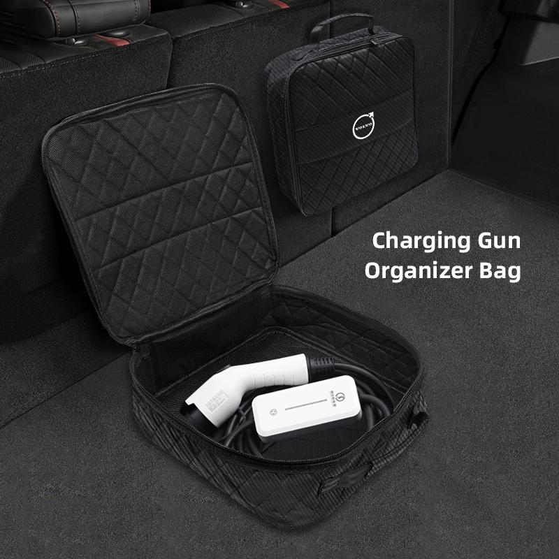 1Pcs Car Rechargeable Gun Storage Bag Trunk Organizer For Volvo XC90 V90 V60 XC60 V40 S80 S60 S90 C40 XC40 V70 XC70 C30 C70 EX90 CB4
