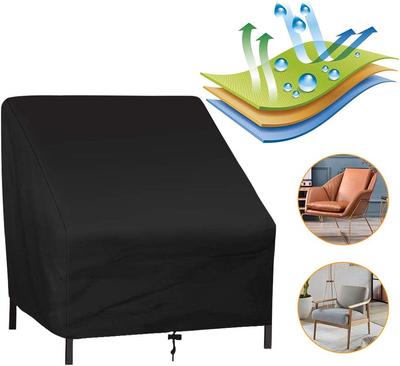 Καλύμματα καρέκλας εξωτερικού χώρου Garden Alfresco Furniture Covers Μαύρα 210D Oxford Fabric Chair Protectors