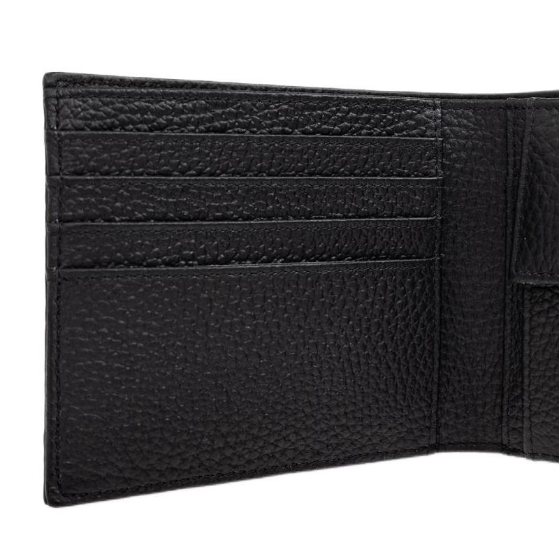 Emporio Armani Printed Logo Leather Wallet Unisex Wallet Black EM001741-AF14774-UC001
