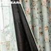 1PC NAPEARL Vintage Pastoral Green Floral-print Curtain Full Blackout Curtains for Bedroom Living Room Balcony Window for Home Decor