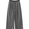 Women Trousers Loose Casual Striped Wide Leg Pants Hanging Straight Casual Trousers Spring Autumn Women 2025