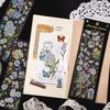 Autocollant Doré Estampé Infeel.Me: Fleurs Rétro Quatre Saisons pour Collage DIY