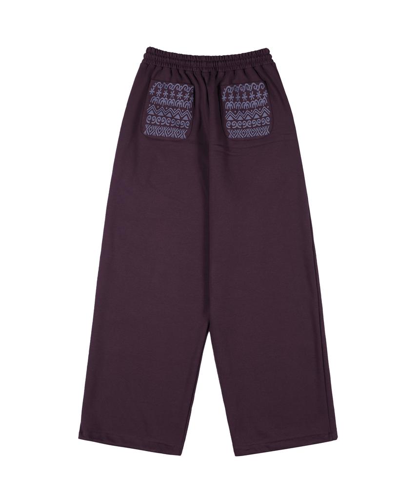 KAIFAI Glyph Sweatpants (Purple) K25Zc179