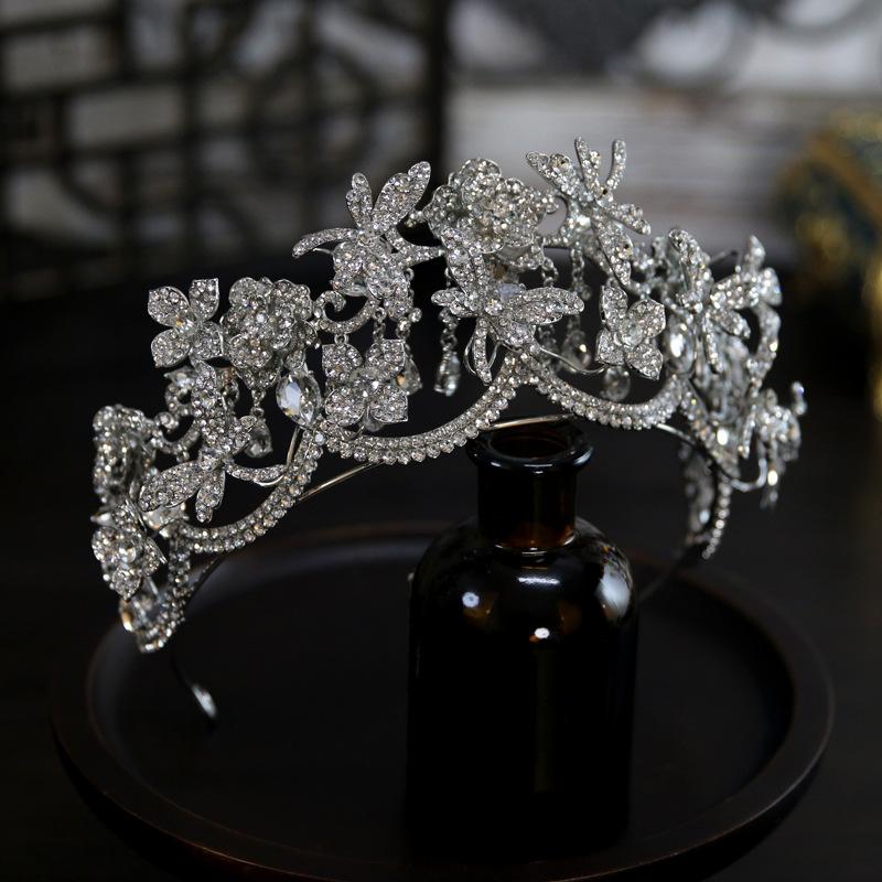 

Европейский Стиль Новый Полый Кисточка Стрекоза Невеста Свадебная Корона Тиара Корона Тиара Аксессуары для Волос