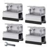 Stainless Steel 4Pcs Roof Rack Brackets for Vans Easy Installation Kit