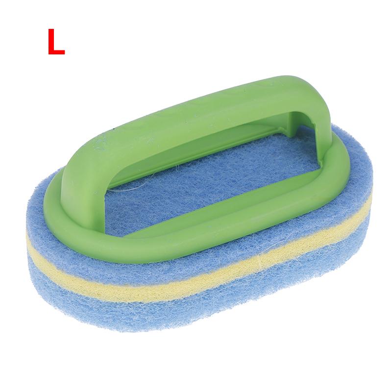 Kitchen Bathroom Toilet Cleaning Magic Sponge Glass Wall Cleaning Bath Brush Handle Sponge Ceramic Window Slot Clean Brush