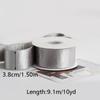 10Yards/roll Silver Ribbon Bow Decoration Silk Ribbon Wedding Party Decoration 1/1.5/2.5/3.8cm