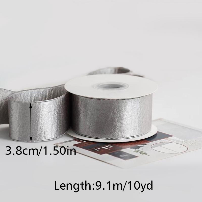 10Yards/roll Double Satin Ribbon DIY Hair Accessories Double Sided Flash Ribbon Bow Decoration 1/1.5/2.5/3.8cm