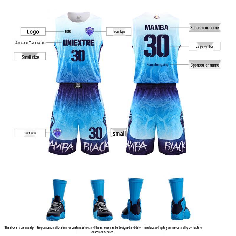 Unisex Quick-Dry Basketball Jersey Set