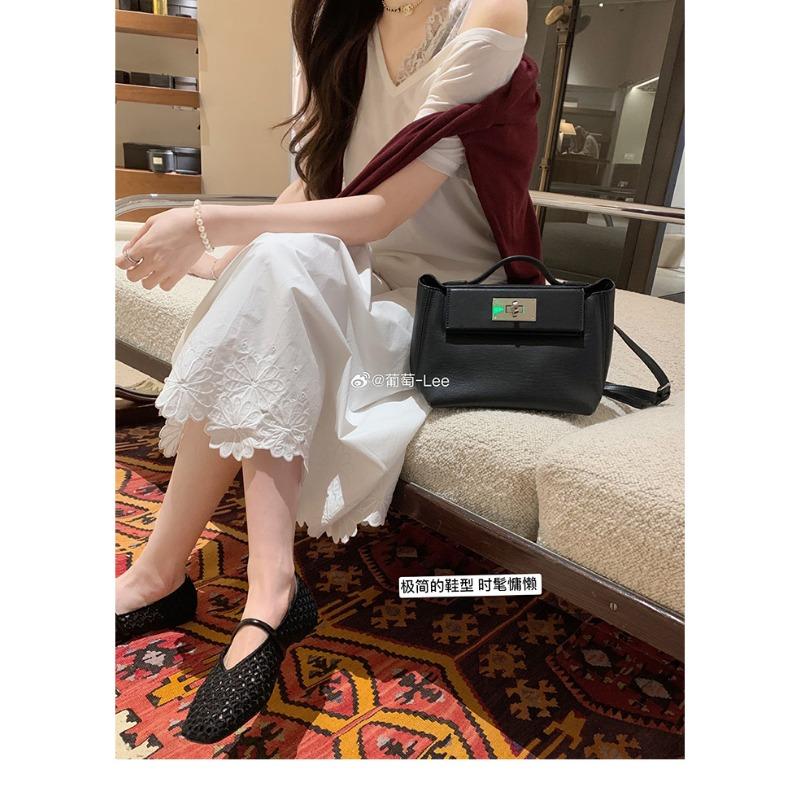 

~ Квадратный носок полая вязка однословный ремень универсальные мягкая поверхность легкий подъем одинарная обувь женская 35 чёрный