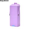 Pencil Case Silicone Makeup Brush Storage Bag Vertical Large Capacity Makeup Brush Holder Waterproof Cosmetic Brushes Bag Girls