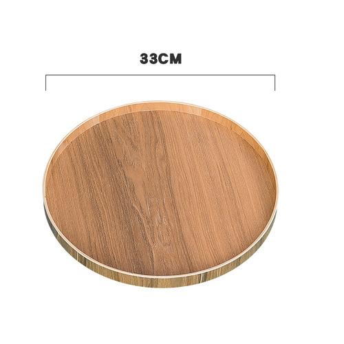 Japanischen Stil Runde Tablett Lebensmittel Servierplatte Holz Snack Deseert Platte Teaboard für Home WF