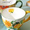 JOYYE Prosperous Floral Hand-Painted Ceramic Mug
