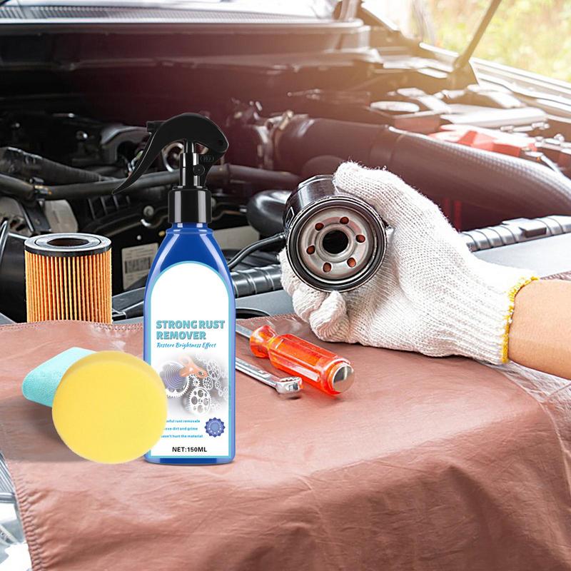 

150 мл Средство для удаления ржавчины с автомобиля Разрыхляет ржавчину Смазывает винты болты Профессиональная долговечная полироль для металла с губкой для ступицы колеса 150ml