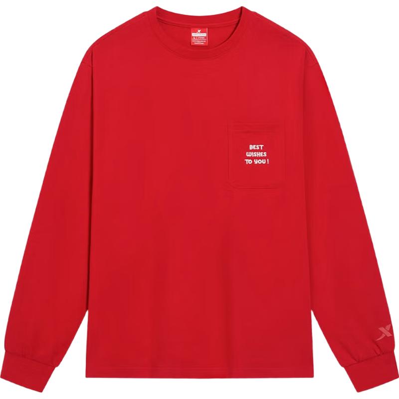 Xtep CNY Long Sleeve Cotton T-Shirt XL