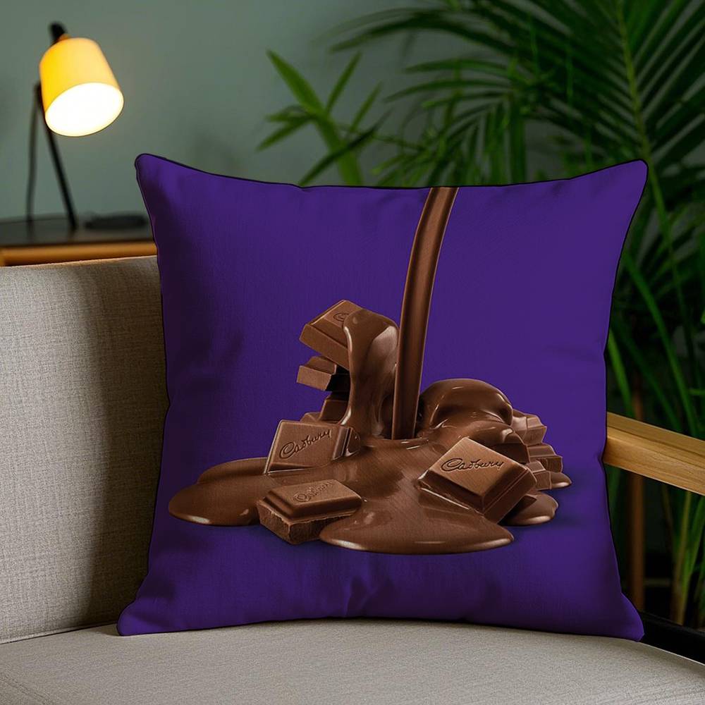 Funny Mi-olka Purple Pillow Case Anti-dustmite Invisible zipper Sofa Bed