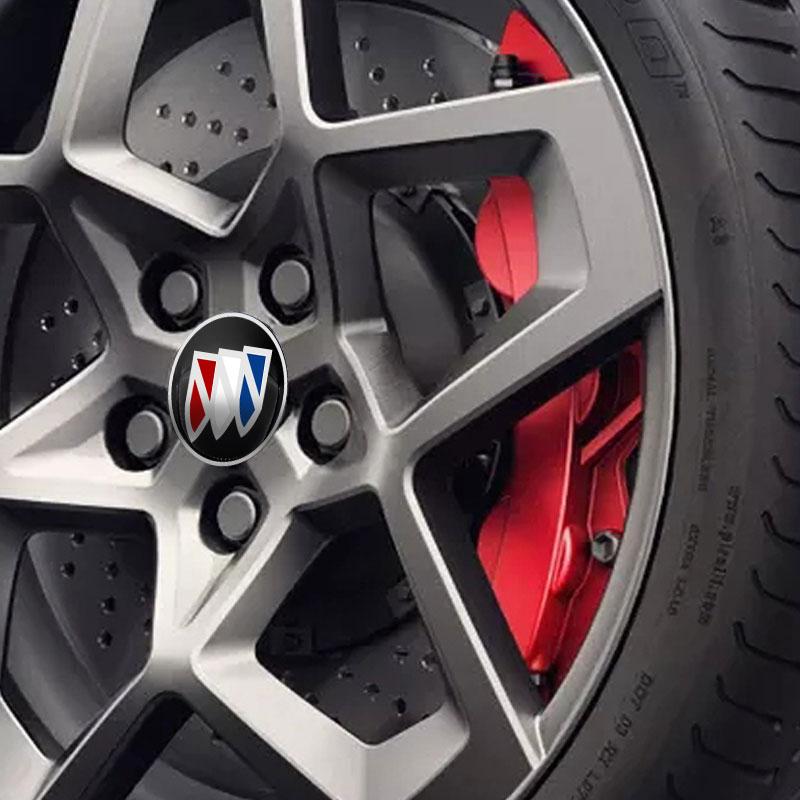 4pcs 56mm Alloy Car Wheel Center Decal Hub Sticker For Buick Encore Regal Lacrosse Enclave Avenir Cascada GL8 Envision Anthem