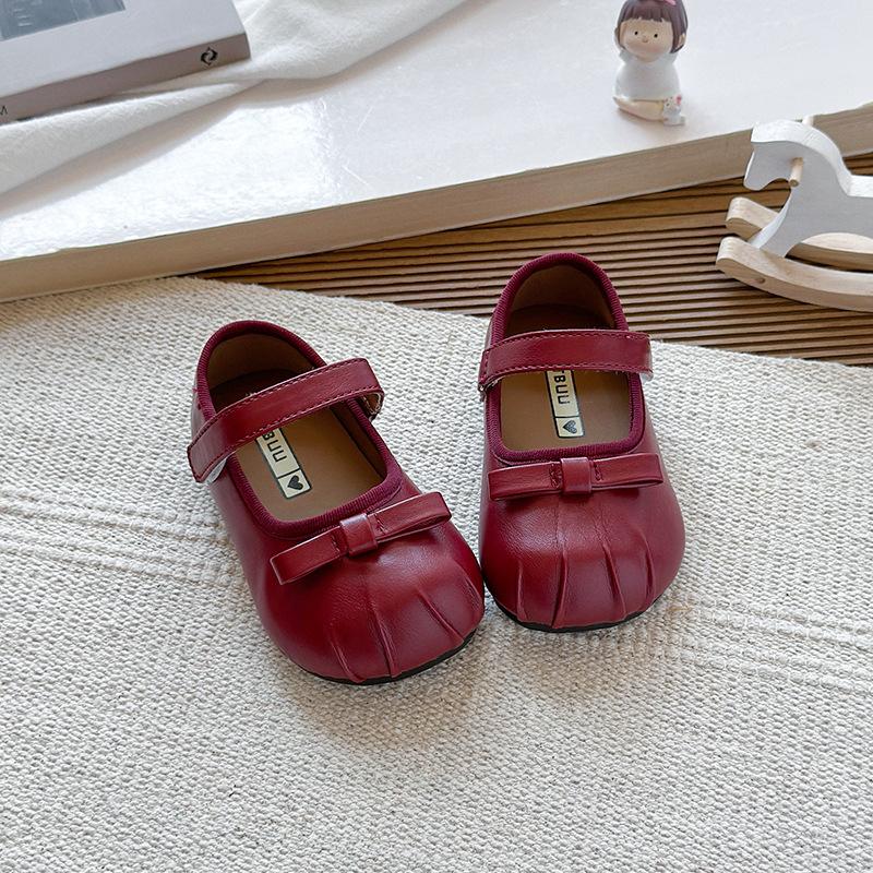 Foreign style girl princess shoes 2025 spring and autumn new children's leather shoes British style performance shoes baby girl shoes single shoes