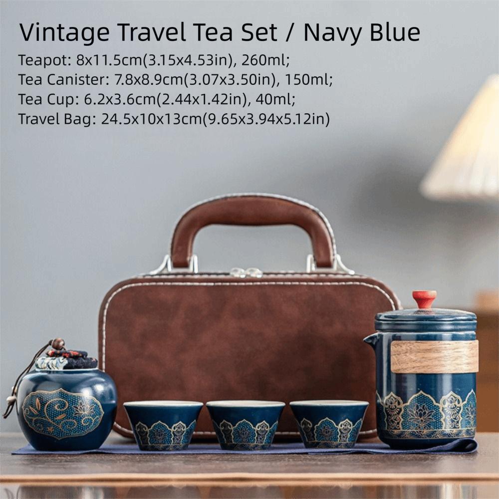 With Handle Travel Tea Set Cerc Material Tea Making Equipment Tea Drinking Equipment Gift Giving
