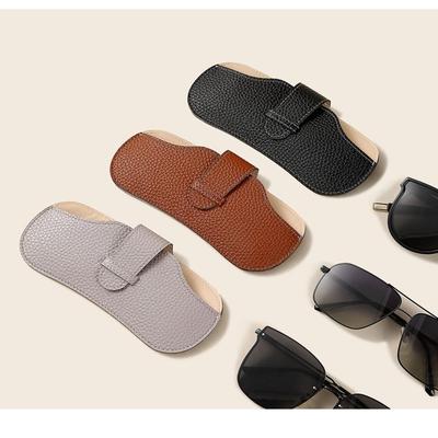 Portable PU Leather Glasses Case Soft Cover Protective Case Eyeglasses Storage Bag Unisex Design Sunglasses Bag Hiking Trips