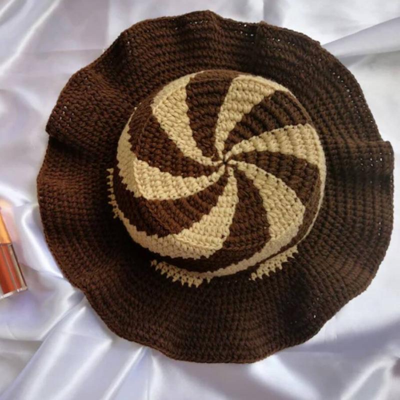 

Новая шапка-медуза ручной работы с цветными блоками, модная и персонализированная шапка для взрослых Adult 57-59cm