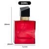 30ml Square Glass Crimp-Top Perfume Bottle with Spray Nozzle